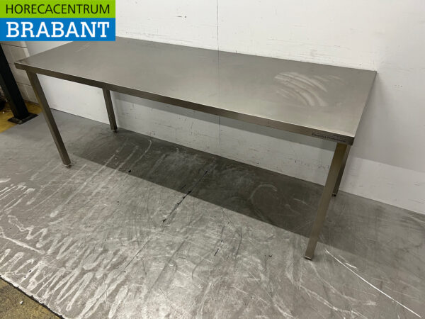 Edelstahl-Arbeitstisch 200 cm Catering – Bild 2