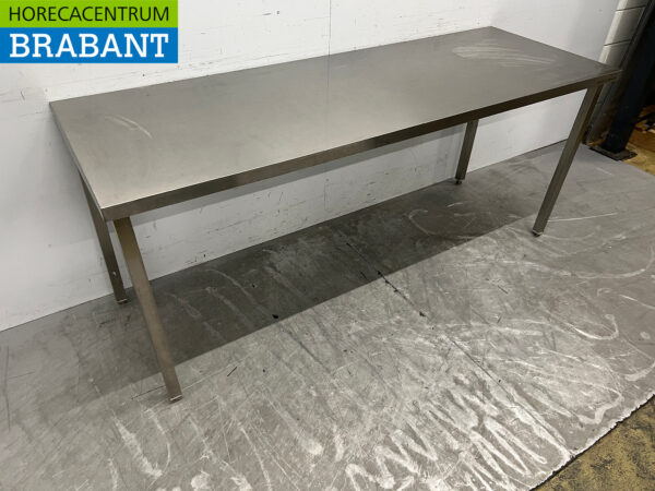Edelstahl-Arbeitstisch 200 cm Catering – Bild 3