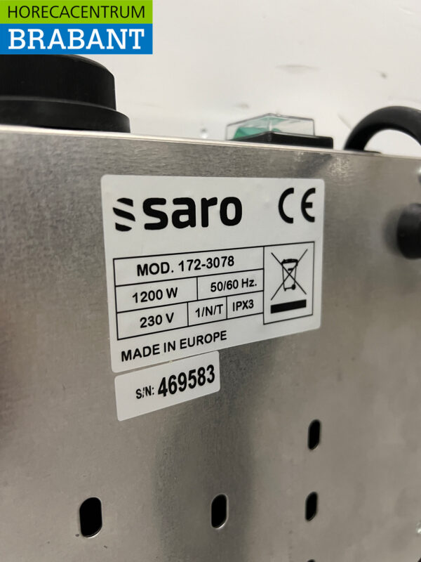 Saro Kochplatte aus Edelstahl 230V Catering – Bild 4