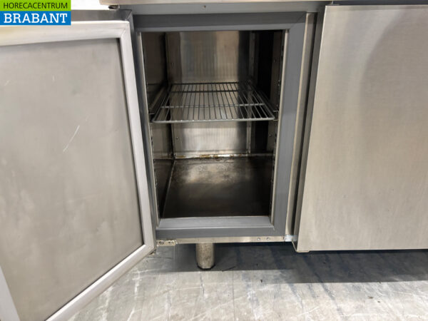 Asber gekühlte Werkbank aus Edelstahl 4 Türen 223 cm 230V Horeca – Bild 4