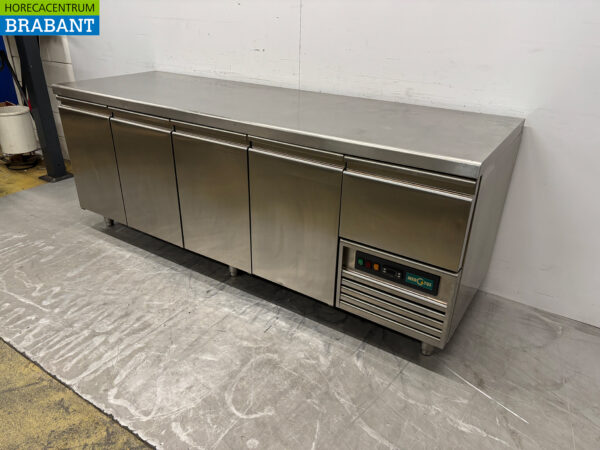 Mercatus gekühlte Werkbank 4 Türen 219 cm 230V Edelstahl – Bild 3