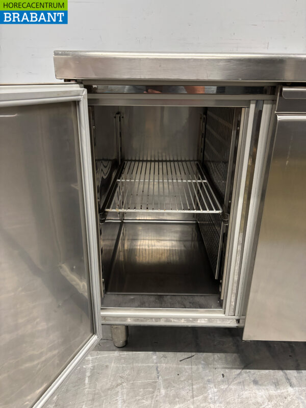 Mercatus gekühlte Werkbank 4 Türen 219 cm 230V Edelstahl – Bild 4