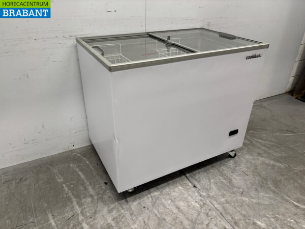 Cooldura Gefrierschrank mit Glasschiebedeckel 314 Liter 230V Horeca – Bild 2