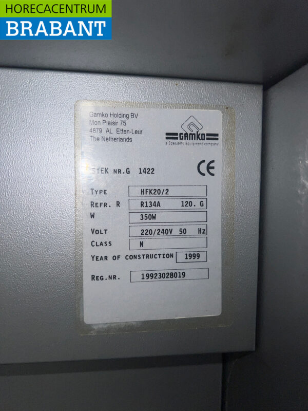 Gamko Bar Kühlbox 1 Tür 55,5 cm 230V Horeca – Bild 5