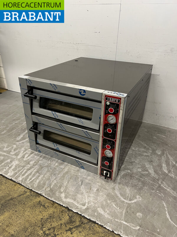 Saro Pizzaofen aus Edelstahl 6 Pizzen 30 cm Durchmesser 400V Horeca – Bild 2