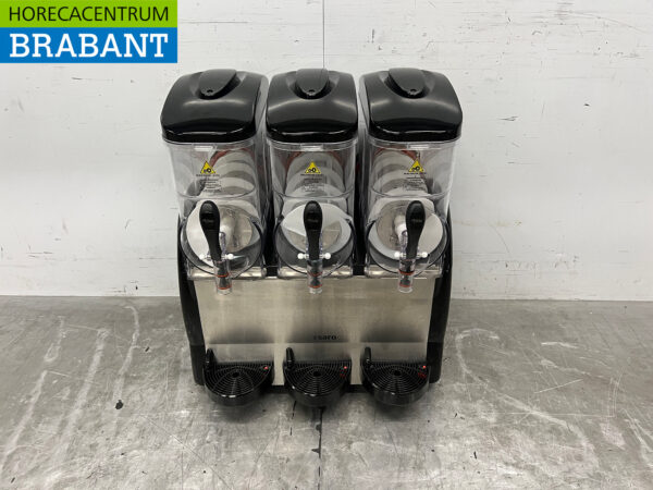 Edelstahl Saro Slush Maschine Granita Maschine 3 x 12 Liter 230V Horeca