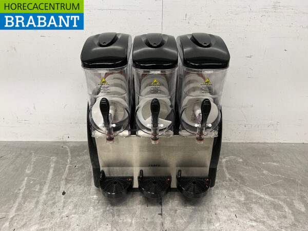 Edelstahl Saro Slush Maschine Granita Maschine 3 x 12 Liter 230V Horeca