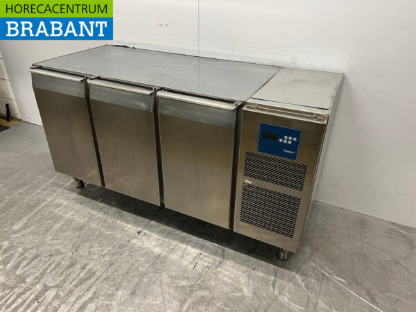 Edelstahl Kühltheke 3 Türen 161 cm 230V Horeca – Bild 2