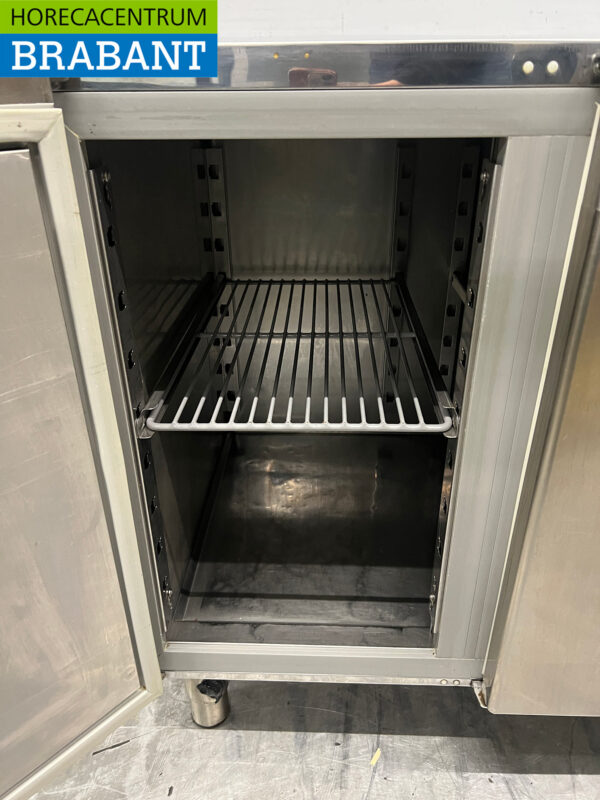 Edelstahl Kühltheke 3 Türen 161 cm 230V Horeca – Bild 4
