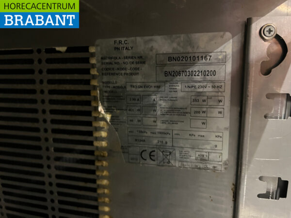Edelstahl Kühltheke 3 Türen 161 cm 230V Horeca – Bild 6