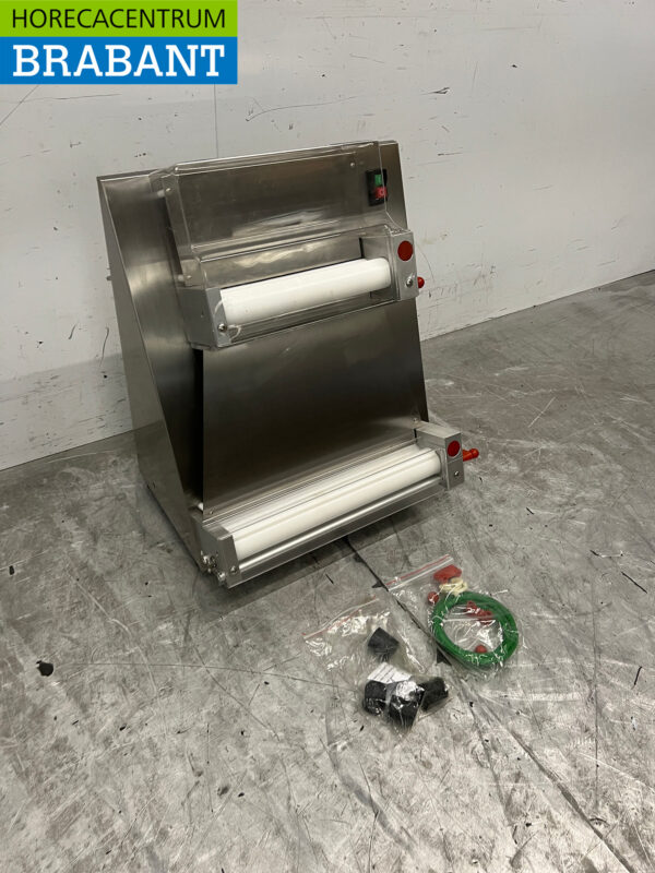 Saro Teigausrollmaschine aus Edelstahl Doppelrollen 40 cm 230V Catering – Bild 3