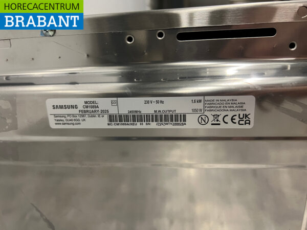 Edelstahl Samsung Mikrowelle 1050 Watt 230V Horeca – Bild 5