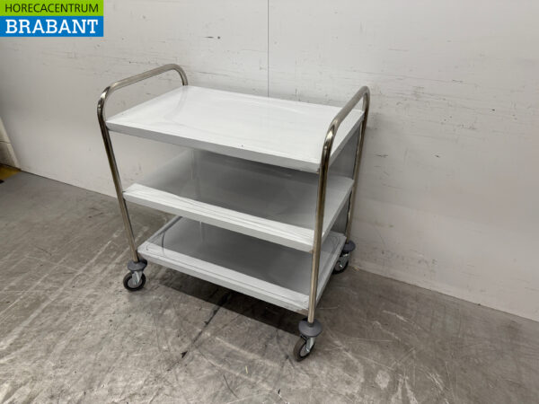 Zorro Servierwagen aus Edelstahl 3 Schichten 86 cm Catering – Bild 2