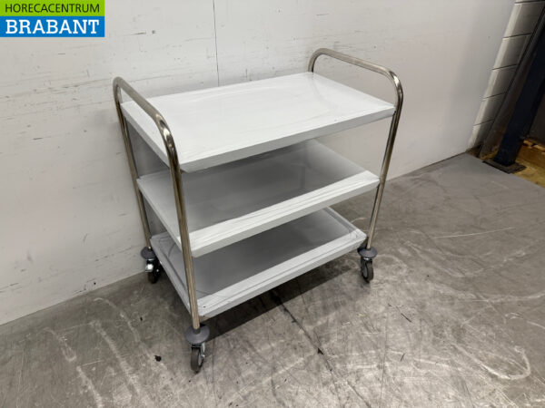 Zorro Servierwagen aus Edelstahl 3 Schichten 86 cm Catering – Bild 3