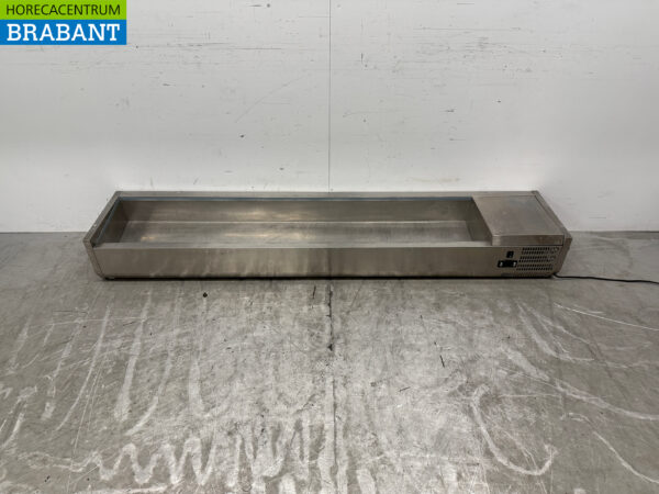 Edelstahl Saladiere 9 x 1/3 GN 200 cm 230V Horeca