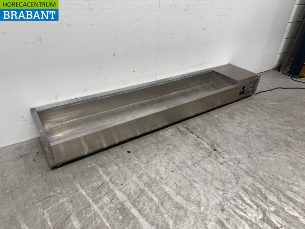 Edelstahl Saladiere 9 x 1/3 GN 200 cm 230V Horeca – Bild 3