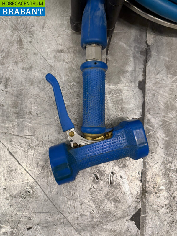 Schlauchaufroller aus Edelstahl 14 Meter und Pistole Horeca – Bild 4