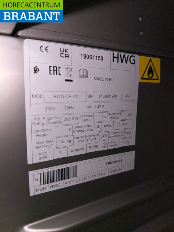 Edelstahl Kühlbox 600 Liter 230V Horeca – Bild 5