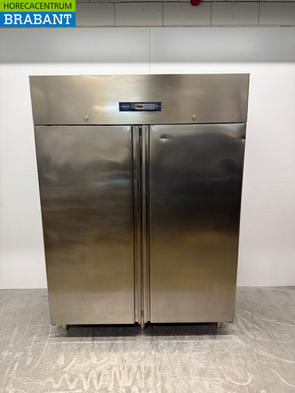 Doppeltüriger Gefrierschrank aus Edelstahl 1200 Liter 230V Horeca
