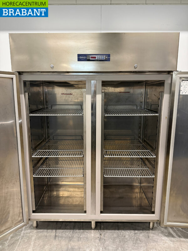 Doppeltüriger Gefrierschrank aus Edelstahl 1200 Liter 230V Horeca – Bild 4