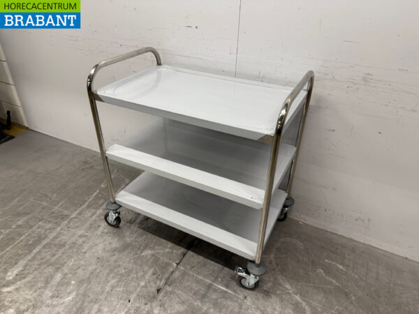 Zorro Servierwagen aus Edelstahl 3 Schichten 86 cm Catering – Bild 2