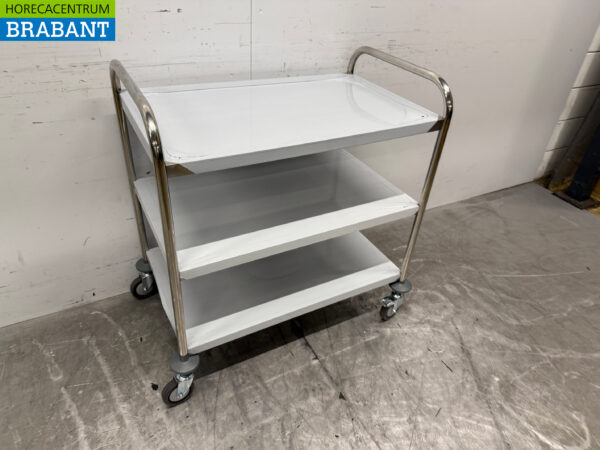 Zorro Servierwagen aus Edelstahl 3 Schichten 86 cm Catering – Bild 3