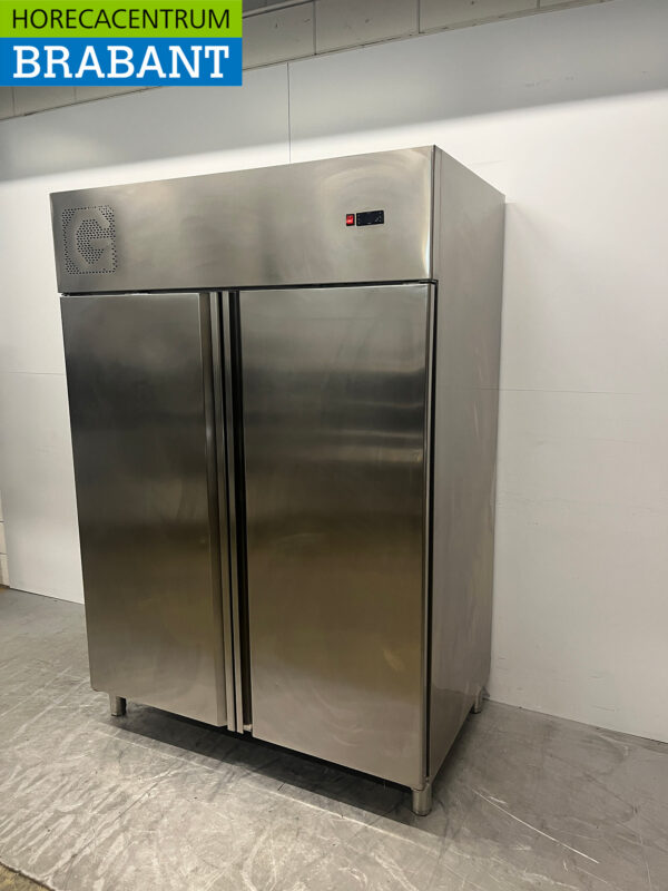 Doppeltüriger Gefrierschrank aus Edelstahl 1400 Liter 230V Horeca – Bild 2