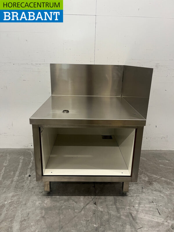 Edelstahl-Winkel-Arbeitstisch 70 x 74 x 59,5 cm Catering