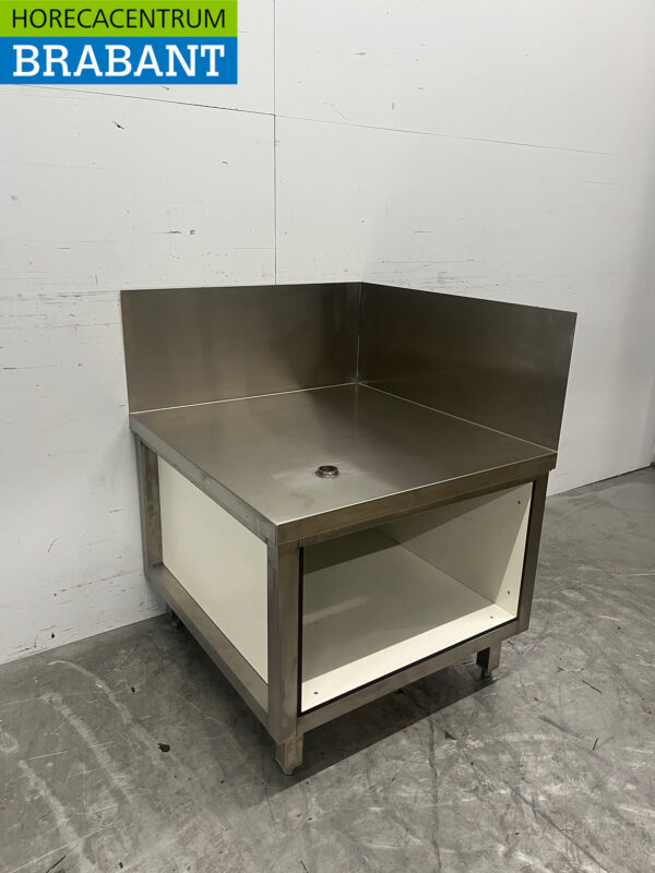 Edelstahl-Winkel-Arbeitstisch 70 x 74 x 59,5 cm Catering – Bild 3