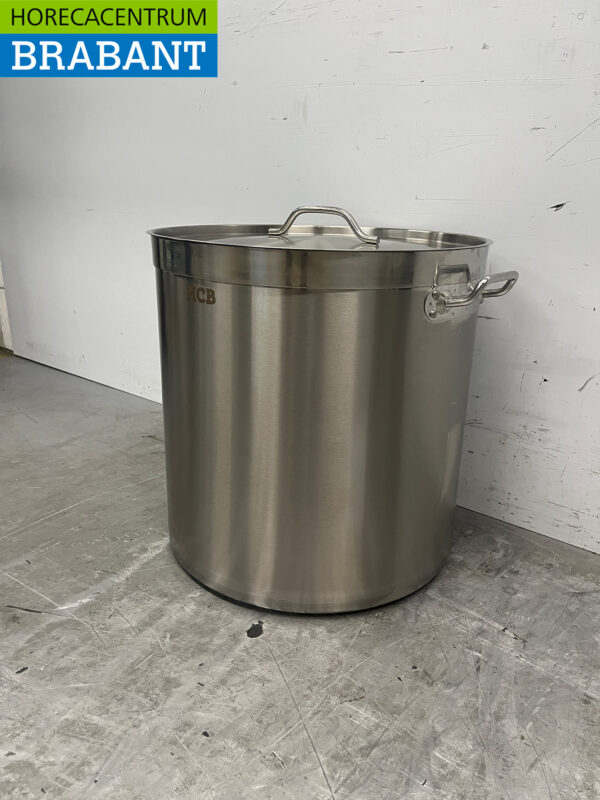 Edelstahl Suppentopf Kochtopf Induktion 45 x 45 cm 71 Liter Catering – Bild 2
