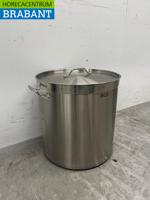 Edelstahl Suppentopf Kochtopf Induktion 45 x 45 cm 71 Liter Catering – Bild 3