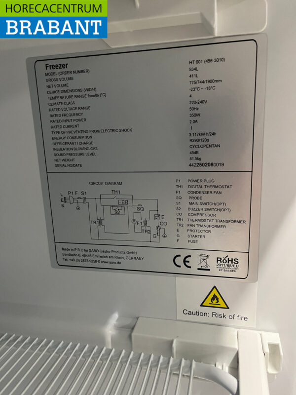 Saro Gefriertruhe Gefrierschrank 534 Liter 230V Horeca – Bild 6