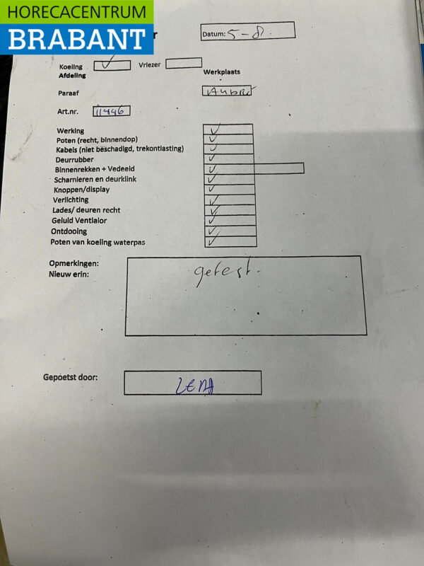 Edelstahl Gram Snowflake Doppeltüriger Kühlschrank 1230 Liter 230V Horeca – Bild 6