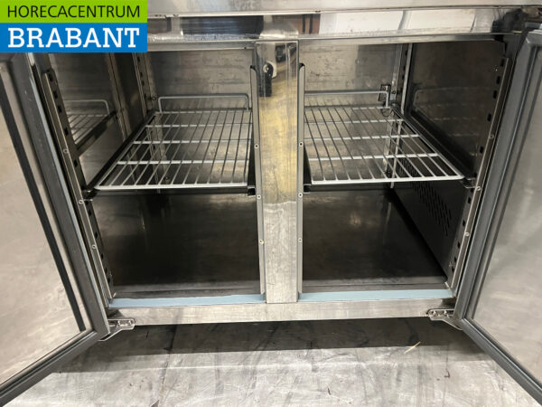 Edelstahl Tefcold Gekühlte Werkbank 4 Türen Mobil 223 cm 230V Horeca – Bild 5