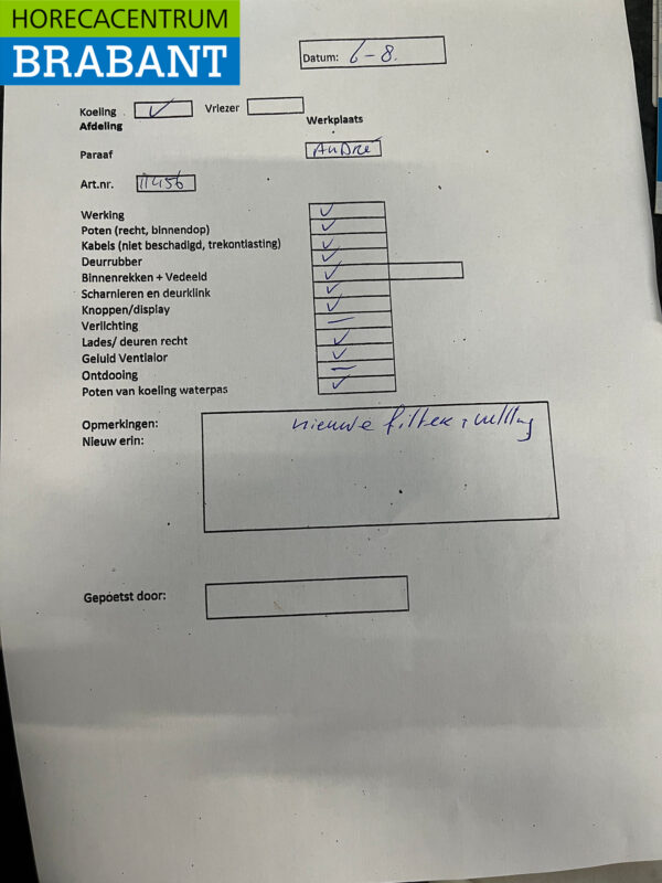 Edelstahl Tefcold Gekühlte Werkbank 4 Türen Mobil 223 cm 230V Horeca – Bild 7
