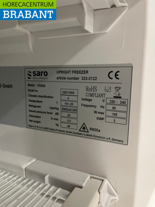Saro Tischgefrierschrank 129 Liter 230V Horeca – Bild 6