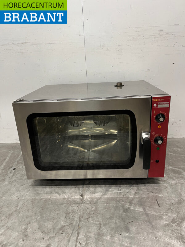 Edelstahl Diamond Umluftofen 4 x 1/1 GN 230V Horeca