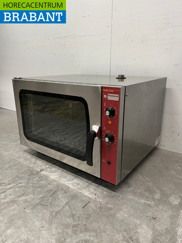 Edelstahl Diamond Umluftofen 4 x 1/1 GN 230V Horeca – Bild 2