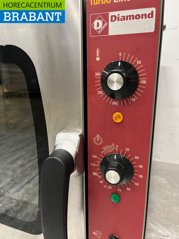 Edelstahl Diamond Umluftofen 4 x 1/1 GN 230V Horeca – Bild 4