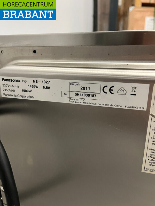 Edelstahl Panasonic Mikrowelle 1000 Watt 22 Liter 230V Catering – Bild 6