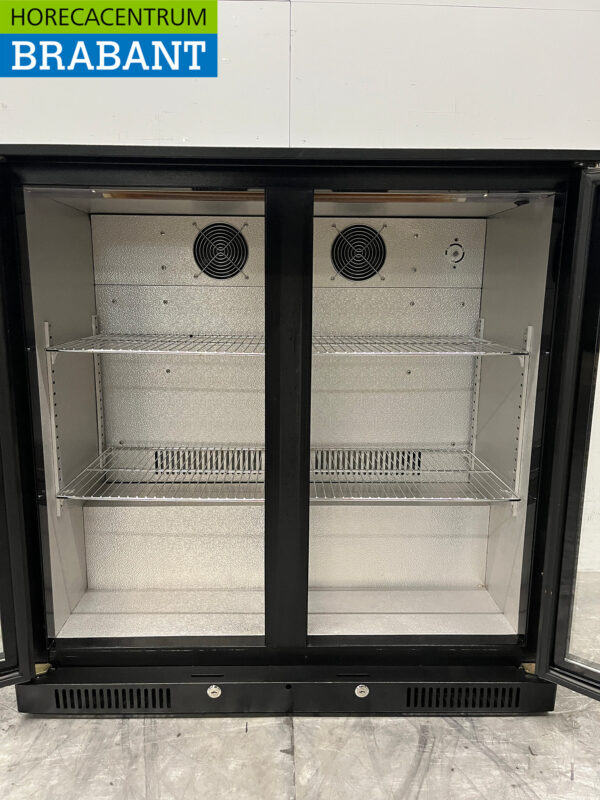 Bar-Kühlschrank Backbar Kühlung 2 Flügeltüren 89,5 cm 230V Horeca – Bild 5