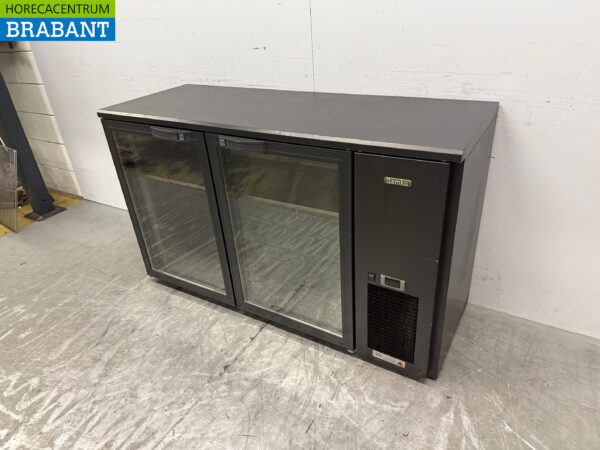 Gamko Bar-Kühlschrank 2 Glas-Falttüren 143 cm 230V Horeca – Bild 2