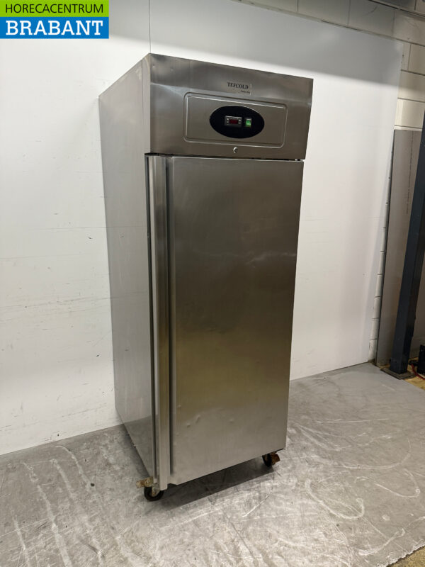 Tefcold Eintüriger Kühlschrank aus Edelstahl 520 Liter 230V Horeca – Bild 3