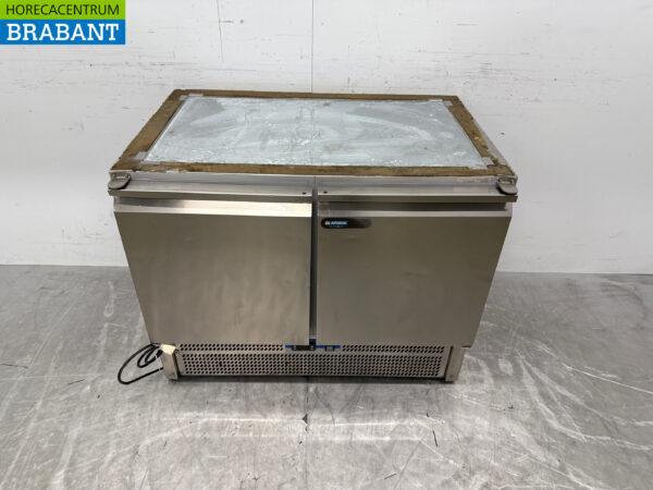 Edelstahl Afinox Kühltheke 2 Türen 100,5 cm 230V Horeca