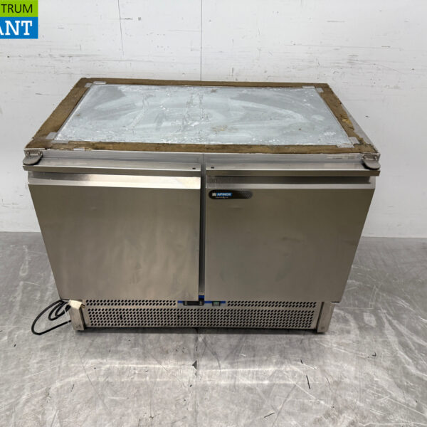 Edelstahl Afinox Kühltheke 2 Türen 100,5 cm 230V Horeca