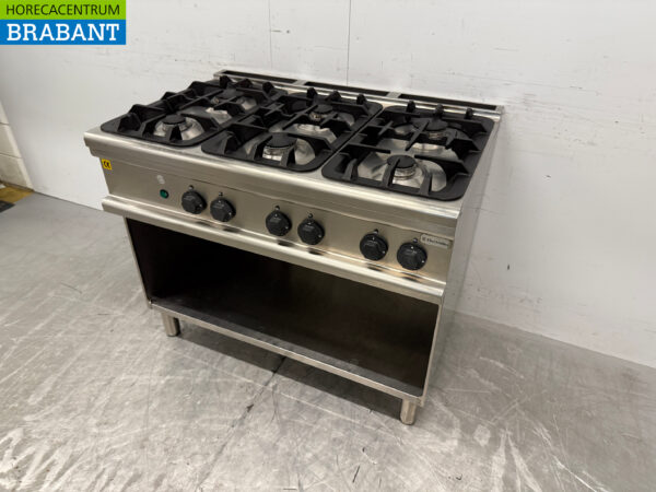 Edelstahl Electrolux 6-Flammen-Herd 105 cm Erdgas + 230V Horeca – Bild 2