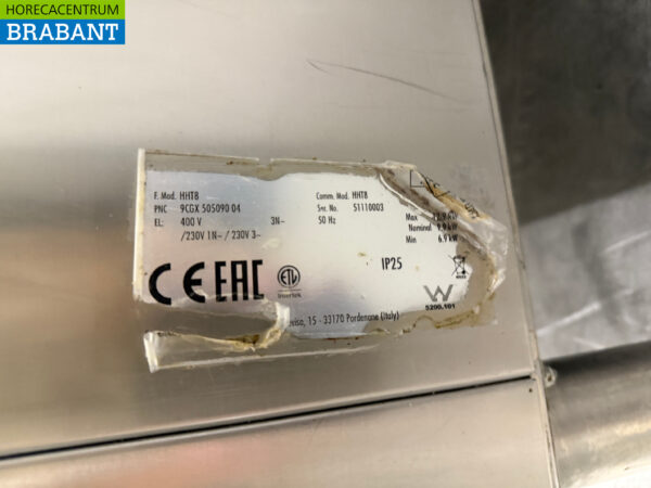 Edelstahl-Geschirrspüler Zanussi HHT8 Sliding 400V Catering – Bild 7