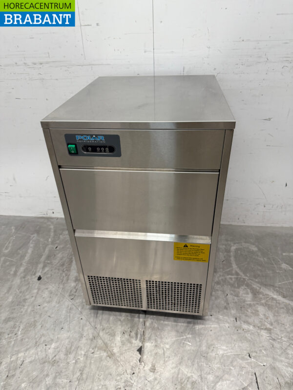 Edelstahl Polar Eiswürfelmaschine 50 kg pro Tag 10 kg Bunker 230V Horeca