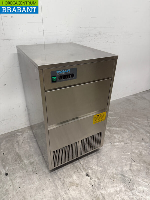 Edelstahl Polar Eiswürfelmaschine 50 kg pro Tag 10 kg Bunker 230V Horeca – Bild 3