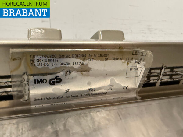 Zanussi 2-Flammen-Elektroherd aus Edelstahl 400V Catering – Bild 5